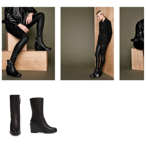 sorel after hours leather bootie